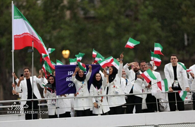ویدیو| عبور کاروان ایران در مراسم رژه المپیک ۲۰۲۴ پاریس